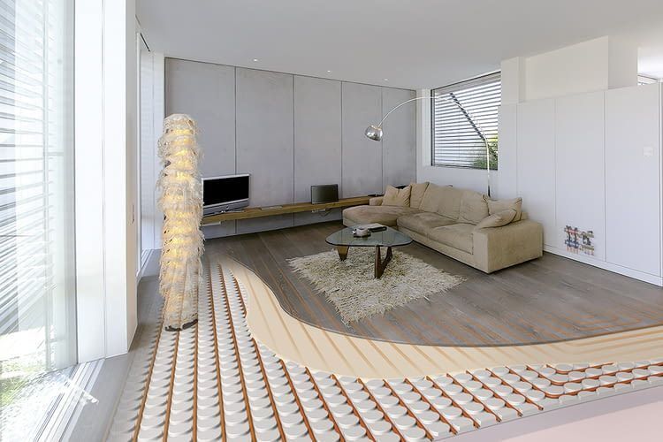 Mit einer Fußbodenheizung haben selbst Frauen nie wieder kalte Füße Mit einer Fußbodenheizung haben selbst Frauen nie wieder kalte Füße