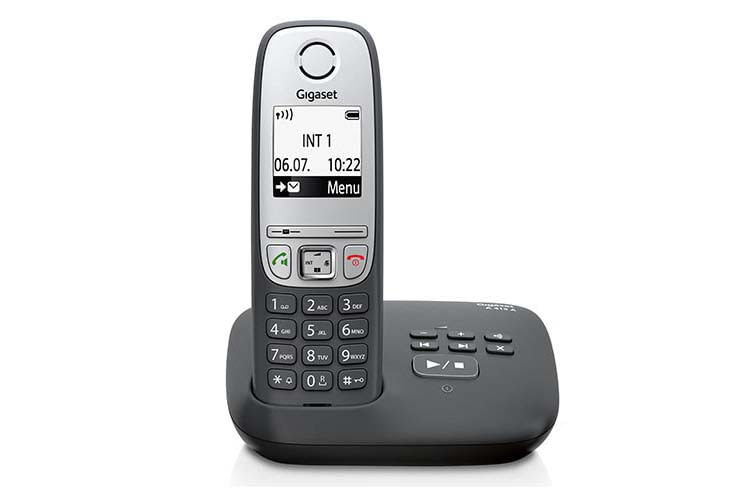 Das Gigaset A415A verfügt über einen in der Basisstation integrierten Anrufbeantworter Das Gigaset A415A verfügt über einen in der Basisstation integrierten Anrufbeantworter