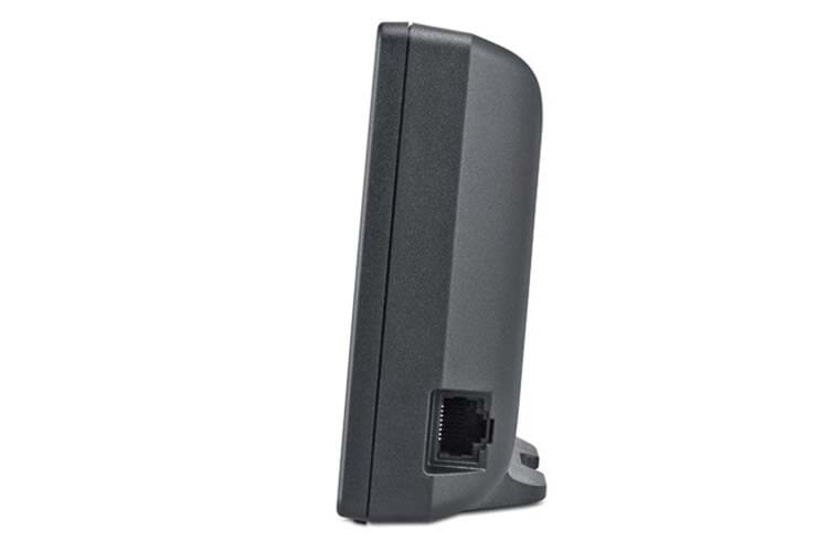 Der LAN-Anschluss befindet sich an der Seite der Gigaset go-Box 100 Der LAN-Anschluss befindet sich an der Seite der Gigaset go-Box 100