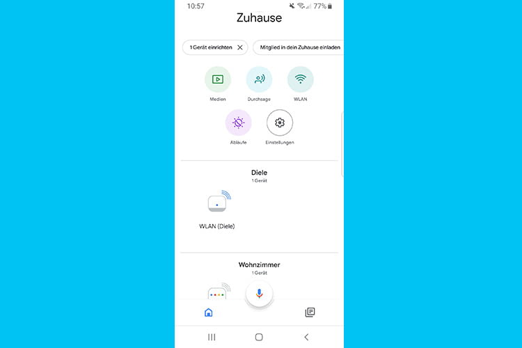 Per Google Nest Wifi App hat man jederzeit den Überblick über das Mesh System und Smart Home Per Google Nest Wifi App hat man jederzeit den Überblick über das Mesh System und Smart Home