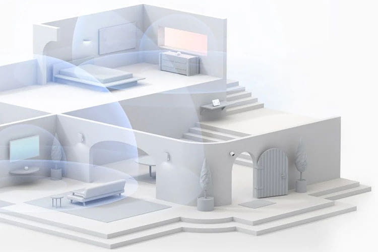 Einmal eingerichtet bietet Google Nest Wifi ein aufgespanntes Mesh Heimnetzwerk mit einem einheitlichen Netzwerknamen Einmal eingerichtet bietet Google Nest Wifi ein aufgespanntes Mesh Heimnetzwerk mit einem einheitlichen Netzwerknamen