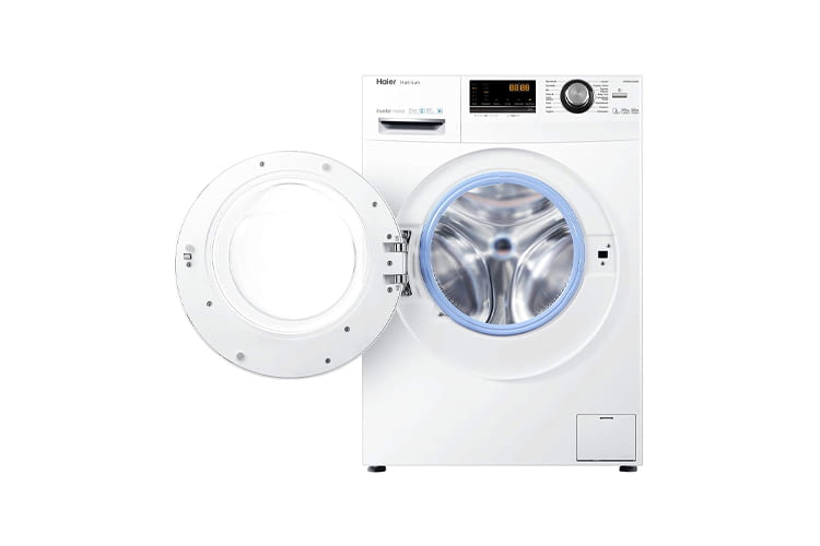 Haier HWD80-B14636 reinigt und trocknet z. B. Seide, Jeans oder Baumwolle Haier HWD80-B14636 reinigt und trocknet z. B. Seide, Jeans oder Baumwolle