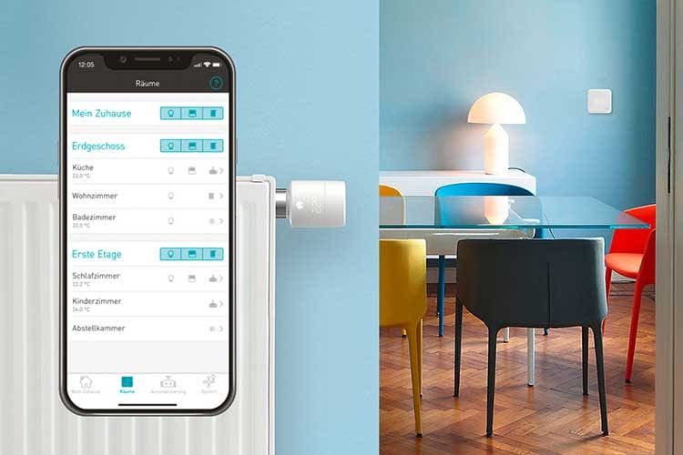 Moderne Thermostate sind einfach per App steuerbar Moderne Thermostate sind einfach per App steuerbar