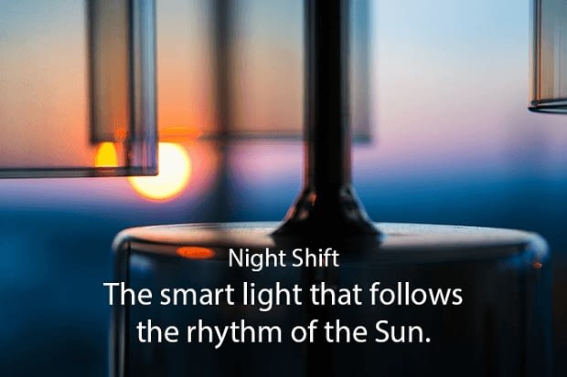 Helium smart light passt sich der Tageszeit an. Helium smart light passt sich der Tageszeit an.