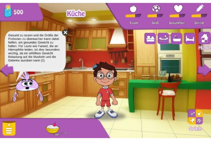 Hämophile Kinder lernen mit der App die Bedeutsamkeit des regelmäßigen Spritzens Hämophile Kinder lernen mit der App die Bedeutsamkeit des regelmäßigen Spritzens