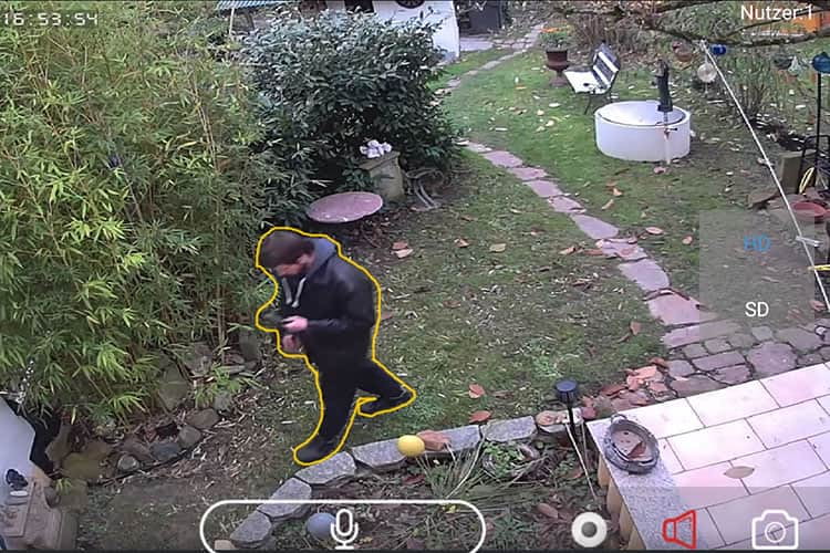 Die Überwachungskamera HiKam A7 kann Personen und Gegenstände unterscheiden Die Überwachungskamera HiKam A7 kann Personen und Gegenstände unterscheiden