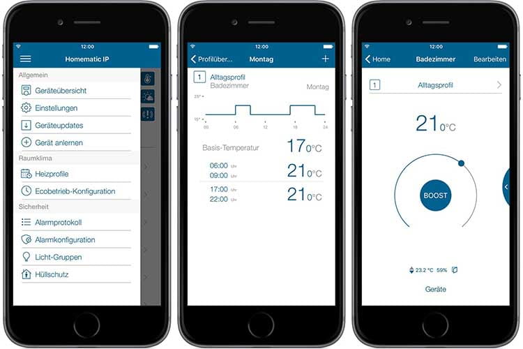 Einrichtung und Steuerung erfolgt über die Homematic IP Smartphone App Einrichtung und Steuerung erfolgt über die Homematic IP Smartphone App