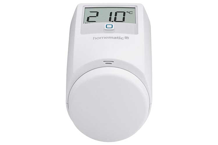 Das Homematic IP Thermostat von eQ3 lässt sich auch manuell ohne App bedienen Das Homematic IP Thermostat von eQ3 lässt sich auch manuell ohne App bedienen