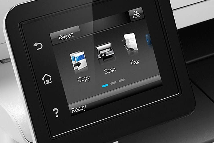 Laserdrucker HP Color LaserJet Pro-MFP M281fdw: Ein Farbdisplay sorgt für Überblick Laserdrucker HP Color LaserJet Pro-MFP M281fdw: Ein Farbdisplay sorgt für Überblick