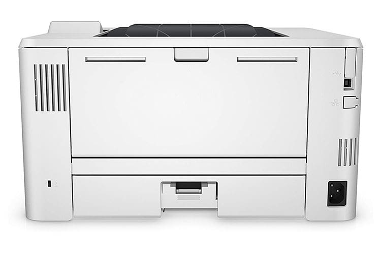 Der Laserdrucker HP LaserJet Pro M402dne gibt sich aufgeräumt und gut verarbeitet Der Laserdrucker HP LaserJet Pro M402dne gibt sich aufgeräumt und gut verarbeitet
