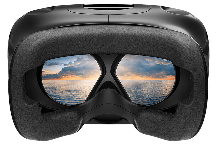 Verwandelt auch kleinere Zimmer in riesige begehbare Welten - die HTC VIVE VR-Brille Verwandelt auch kleinere Zimmer in riesige begehbare Welten - die HTC VIVE VR-Brille