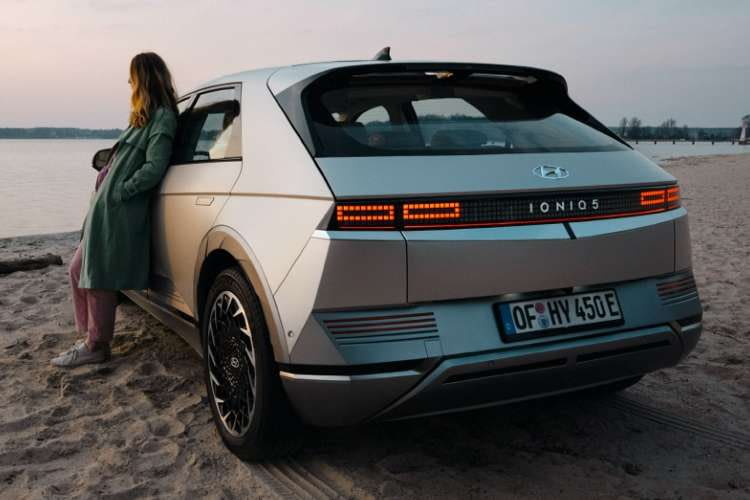 Der Hyundai Ioniq 5 hat besitzt eine einzigartige Optik Der Hyundai Ioniq 5 hat besitzt eine einzigartige Optik