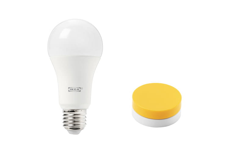 Den TRÅDFRI Dimmer gibt es mit weißer, schwarzer oder gelber Oberfläche Den TRÅDFRI Dimmer gibt es mit weißer, schwarzer oder gelber Oberfläche