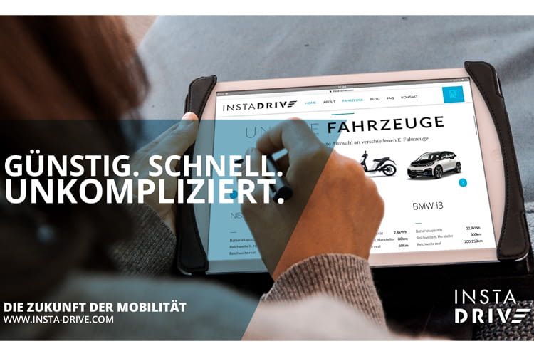 Dank INSTADRIVE wird vielen der Einstieg in die Elektromobiltät vereinfacht Dank INSTADRIVE wird vielen der Einstieg in die Elektromobiltät vereinfacht