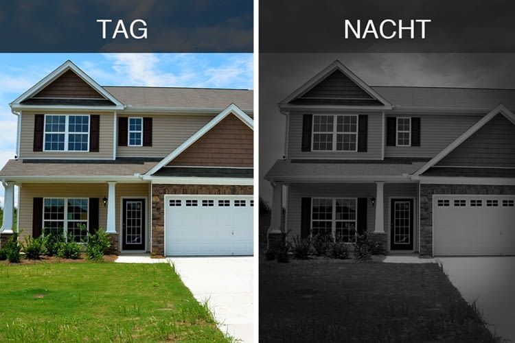 Nachtsicht mit Infrarot-Sensor: IN-9008 IP-Überwachungskamera Nachtsicht mit Infrarot-Sensor: IN-9008 IP-Überwachungskamera