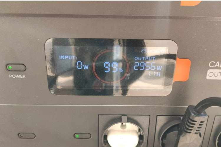 Im Test konnten wir die maximale Leistung der Powerstation ausreizen Im Test konnten wir die maximale Leistung der Powerstation ausreizen