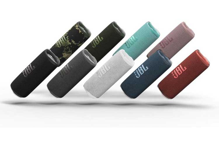 Der JBL Flip 6 Bluetooth Lautsprecher ist in insgesamt 9 verschiedenen Farbvariationen erhältlich Der JBL Flip 6 Bluetooth Lautsprecher ist in insgesamt 9 verschiedenen Farbvariationen erhältlich