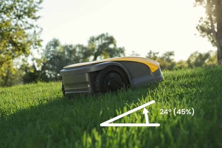 Je nach Modell meistern die STIGA Mähroboter Steigungen von 45 bis 50 Prozent Je nach Modell meistern die STIGA Mähroboter Steigungen von 45 bis 50 Prozent