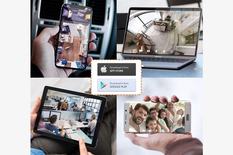 Mehrere Nutzer können gleichzeitig von unterschiedlichen Geräten auf die Kamerabilder zugreifen Mehrere Nutzer können gleichzeitig von unterschiedlichen Geräten auf die Kamerabilder zugreifen