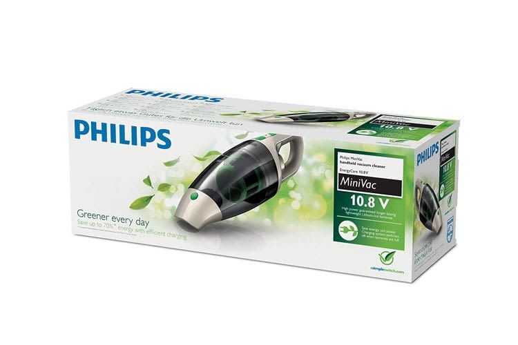 Im Lieferumfang sind der Handstaubsauger und eine Wandladestation enthalten Im Lieferumfang sind der Handstaubsauger und eine Wandladestation enthalten