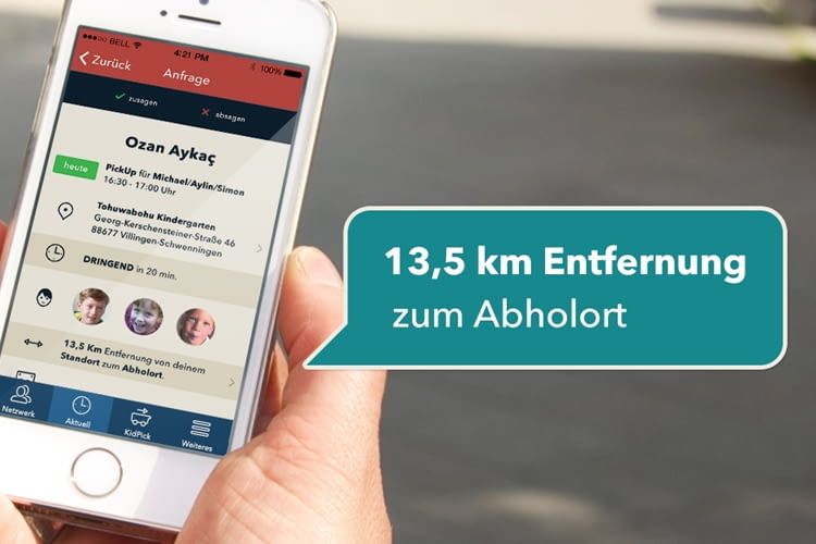 Spontan das Enkelkind abholen - nur wo? KidPick zeigt es an Spontan das Enkelkind abholen - nur wo? KidPick zeigt es an