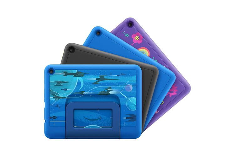 Bunte Hüllen schützen die Amazon Fire Tablets der Pro Edition vor Kratzern Bunte Hüllen schützen die Amazon Fire Tablets der Pro Edition vor Kratzern