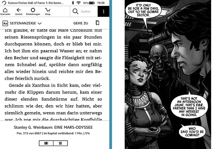 Einstellungen werden auf der Displayoberseite vorgenommen (die leichte Unschärfe ist der Screenshot-Verkleinerung geschuldet) Einstellungen werden auf der Displayoberseite vorgenommen (die leichte Unschärfe ist der Screenshot-Verkleinerung geschuldet)