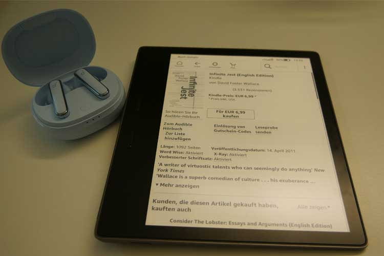 Wenn eBook-Reader Bluetooth unterstützen, lassen sich darüber Hörbücher anhören Wenn eBook-Reader Bluetooth unterstützen, lassen sich darüber Hörbücher anhören