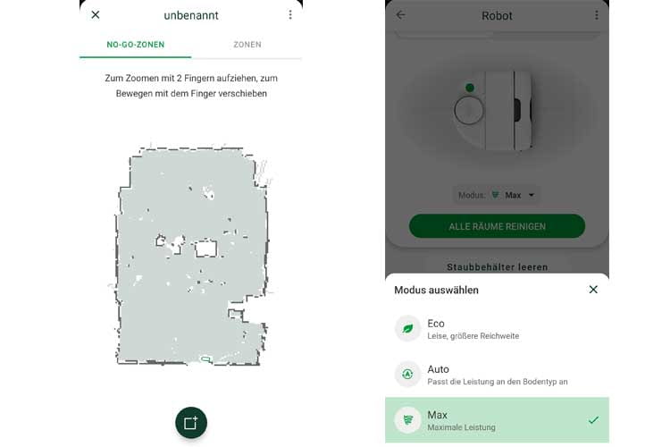 Die MyKobold App war übersichtlich, lässt aber noch etwas Luft nach oben bei den Einstellungsmöglichkeiten Die MyKobold App war übersichtlich, lässt aber noch etwas Luft nach oben bei den Einstellungsmöglichkeiten