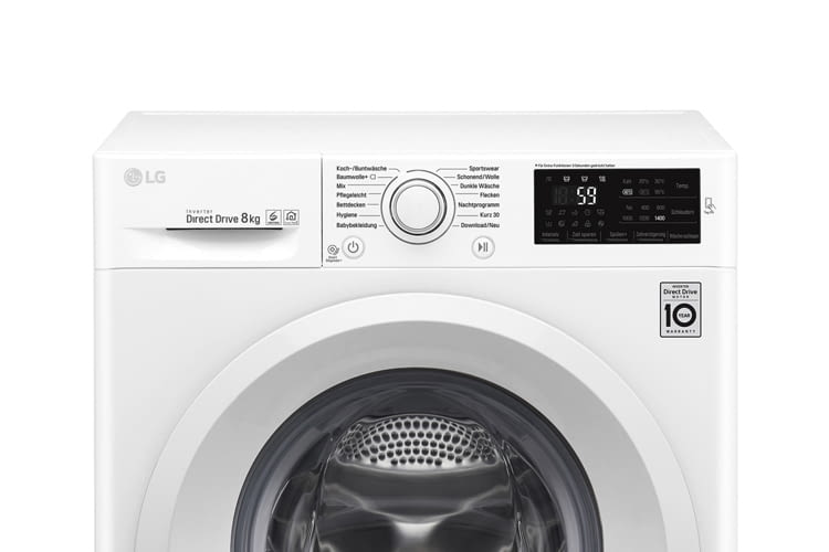 Die Waschmaschine wird mit 14 vorprogrammierten Programmen geliefert, weitere lassen sich ergänzen Die Waschmaschine wird mit 14 vorprogrammierten Programmen geliefert, weitere lassen sich ergänzen