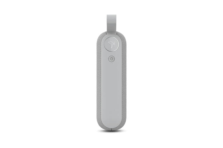 Den Multifunktionsknopf des Libratone TOO verziert eine Nachtigall Den Multifunktionsknopf des Libratone TOO verziert eine Nachtigall