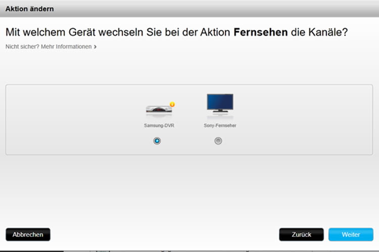 Funktion festlegen Funktion festlegen