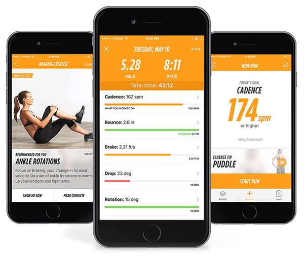 Auf der Lumo Run Fitness App werden die Daten ausgegeben und personalisierte Lauftipps erteilt Auf der Lumo Run Fitness App werden die Daten ausgegeben und personalisierte Lauftipps erteilt