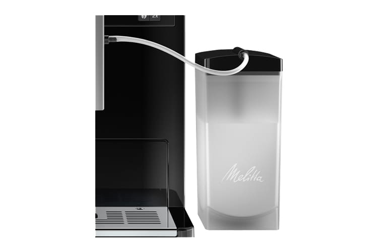 Der Milchbehälter lässt sich einfach lösen und in der Spülmaschine reinigen Der Milchbehälter lässt sich einfach lösen und in der Spülmaschine reinigen