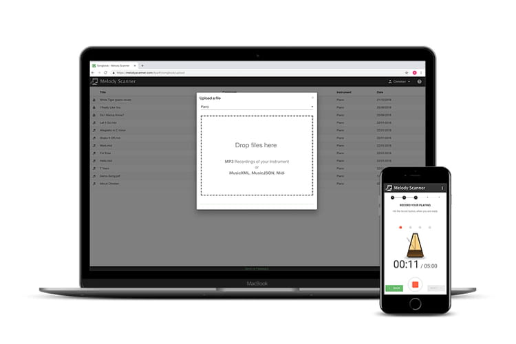 Melody Scanner ist als kostenlose Probe- oder kostenpflichtige Premium-Version erhältlich Melody Scanner ist als kostenlose Probe- oder kostenpflichtige Premium-Version erhältlich