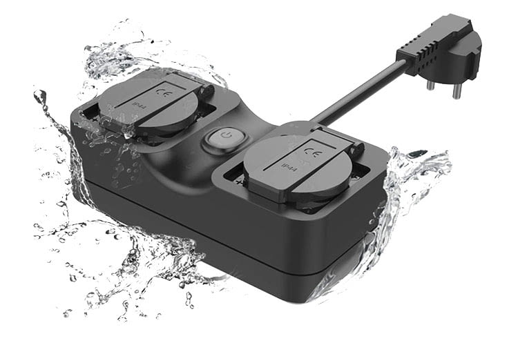 Die HomeKit Doppelsteckdose von Meross für den Außenbereich Die HomeKit Doppelsteckdose von Meross für den Außenbereich