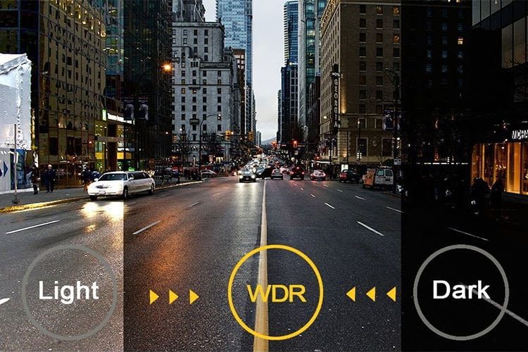 Die Wide Dynamic Range-Funktion optimiert Aufnahmen auch unter schwierigeren Lichtbedingungen Die Wide Dynamic Range-Funktion optimiert Aufnahmen auch unter schwierigeren Lichtbedingungen