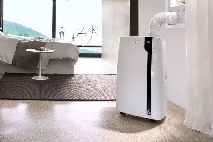 Die meisten mobilen Klimageräte haben Rollen, manche zusätzlich auch Griffe Die meisten mobilen Klimageräte haben Rollen, manche zusätzlich auch Griffe