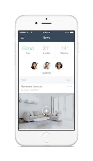 naon App für das Smart Living / Smart Home System mit integrierten Sensoren naon App für das Smart Living / Smart Home System mit integrierten Sensoren