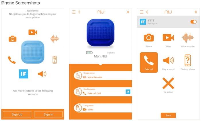 NIU Smart Button App von NodOn NIU Smart Button App von NodOn
