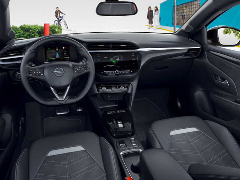 Der Opel Corsa-e hat neben digitalem Cockpit auch noch analoge Bedieninstrumente Der Opel Corsa-e hat neben digitalem Cockpit auch noch analoge Bedieninstrumente