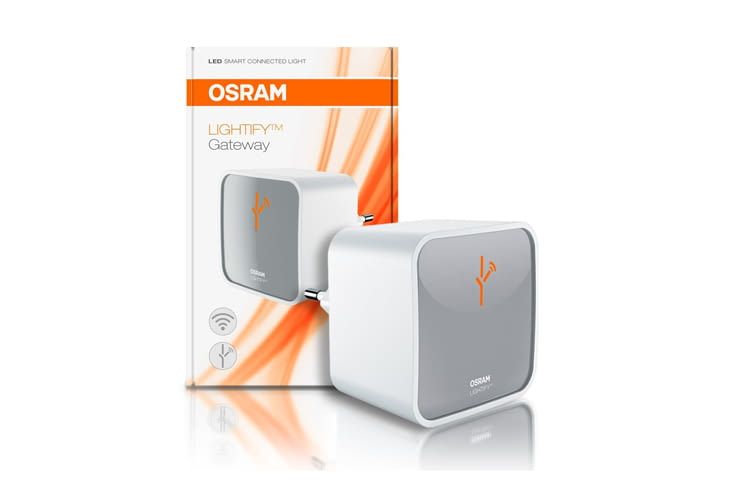 Mit dem OSRAM LIGHTIFY Gateway lassen sich bis zu 50 Komponenten vernetzen Mit dem OSRAM LIGHTIFY Gateway lassen sich bis zu 50 Komponenten vernetzen