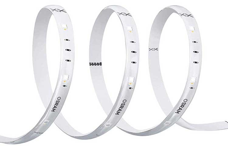 Der Lichtstreifen OSRAM Smart+ Flex 3P Multicolor ist flexibel und kann einfach gekürzt oder verlängert werden Der Lichtstreifen OSRAM Smart+ Flex 3P Multicolor ist flexibel und kann einfach gekürzt oder verlängert werden