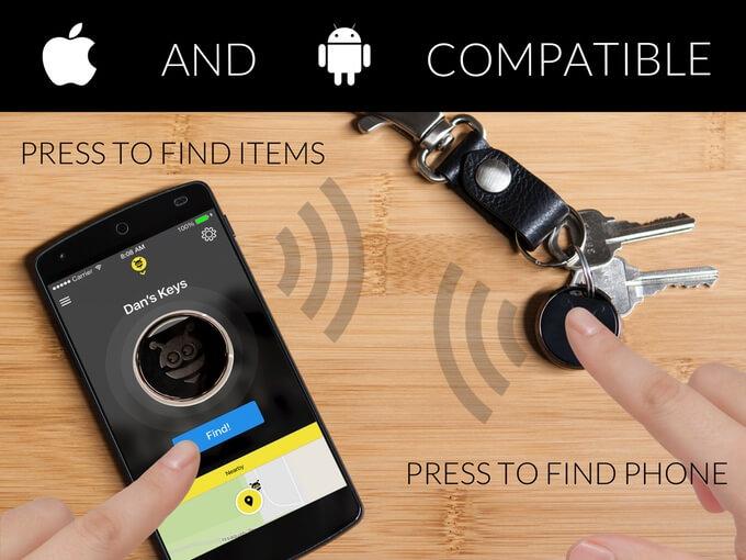 Pebblebee Finder mit iOS und Android App Pebblebee Finder mit iOS und Android App