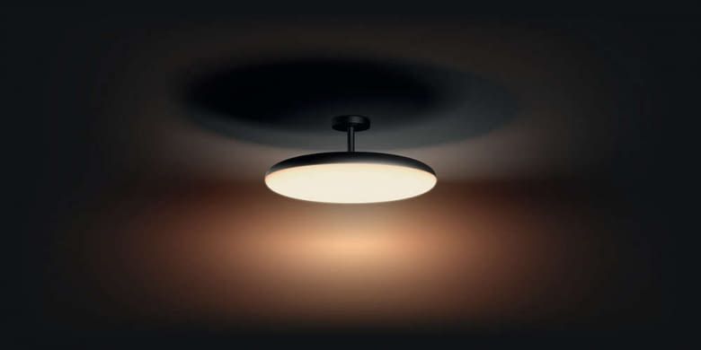 Philips Deckenaufbauleuchte White Ambience Cher mit Abstandsstift zur Decke Philips Deckenaufbauleuchte White Ambience Cher mit Abstandsstift zur Decke