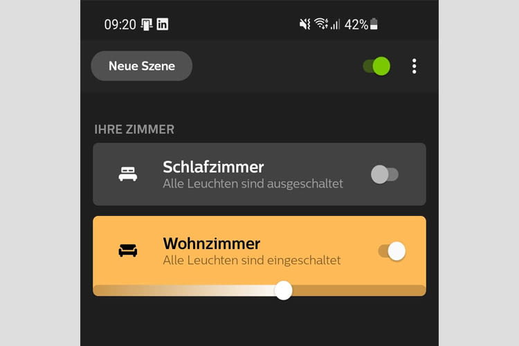 In der leicht verständlichen Philips Hue App von Signify, gibt es viele Individualisierungsoptionen In der leicht verständlichen Philips Hue App von Signify, gibt es viele Individualisierungsoptionen