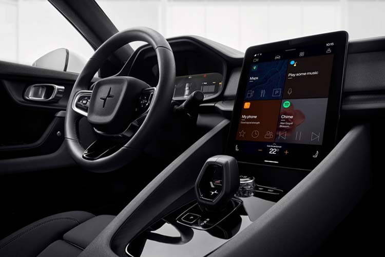 Auch das Interieur des Polestars wirkt besonders und luxuriös Auch das Interieur des Polestars wirkt besonders und luxuriös