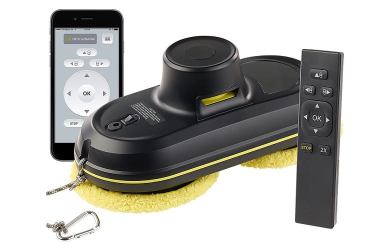 App und Fernsteuerung koordinieren den PR 127 V4 Fensterputzroboter App und Fernsteuerung koordinieren den PR 127 V4 Fensterputzroboter