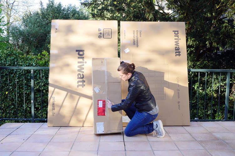 Unser priwatt Test-Paket war bei der Lieferung ordentlich verpackt Unser priwatt Test-Paket war bei der Lieferung ordentlich verpackt