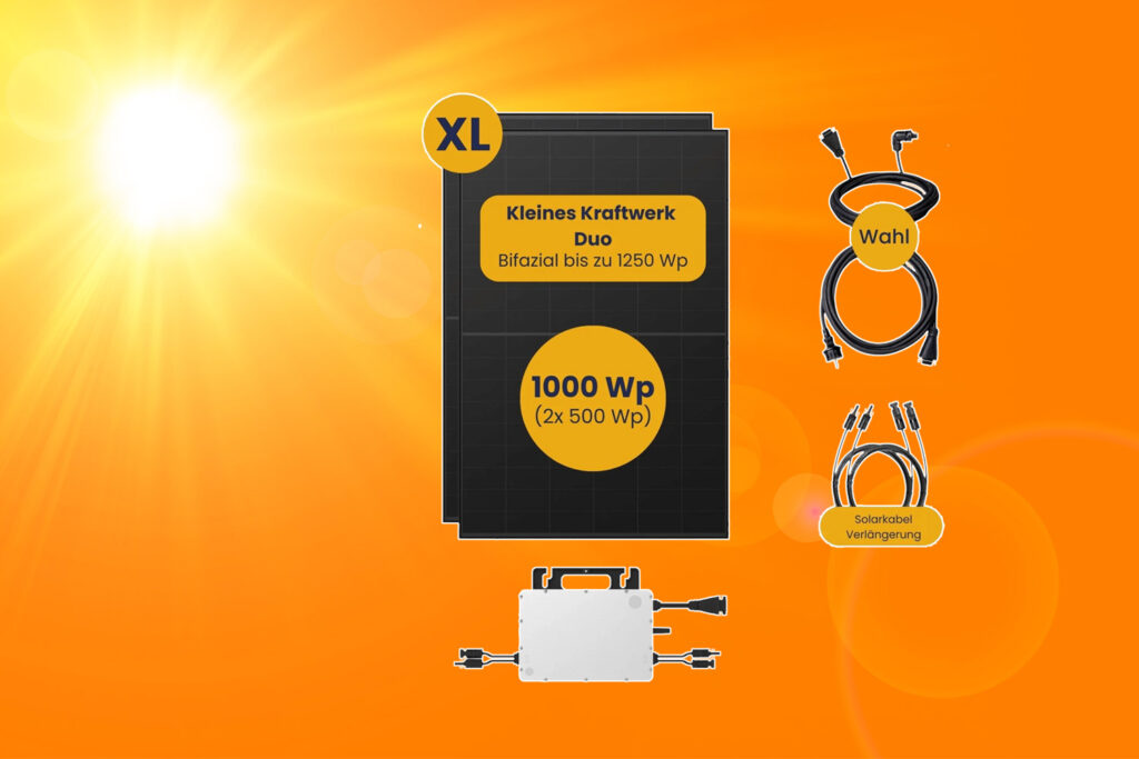 Nur 299€! Jetzt bei Kleines Kraftwerk zuschlagen und Balkonkraftwerk sichern